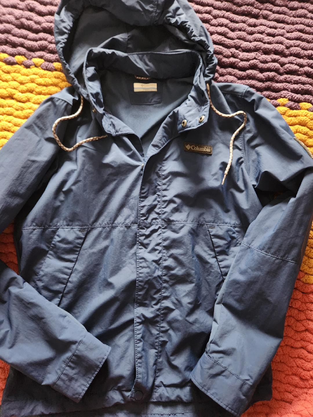 Columbia Blue Hooded Jacket Size S