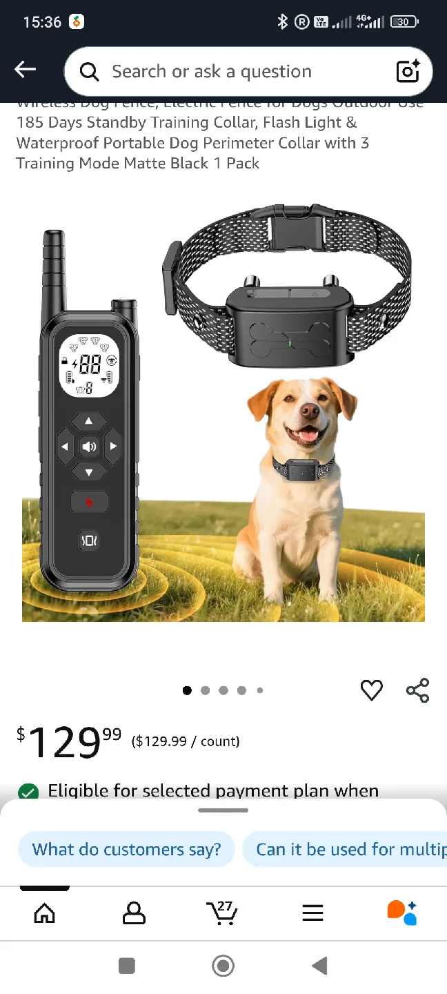 Wireless Dog Fence System w/ Training Collar image indicator(4)