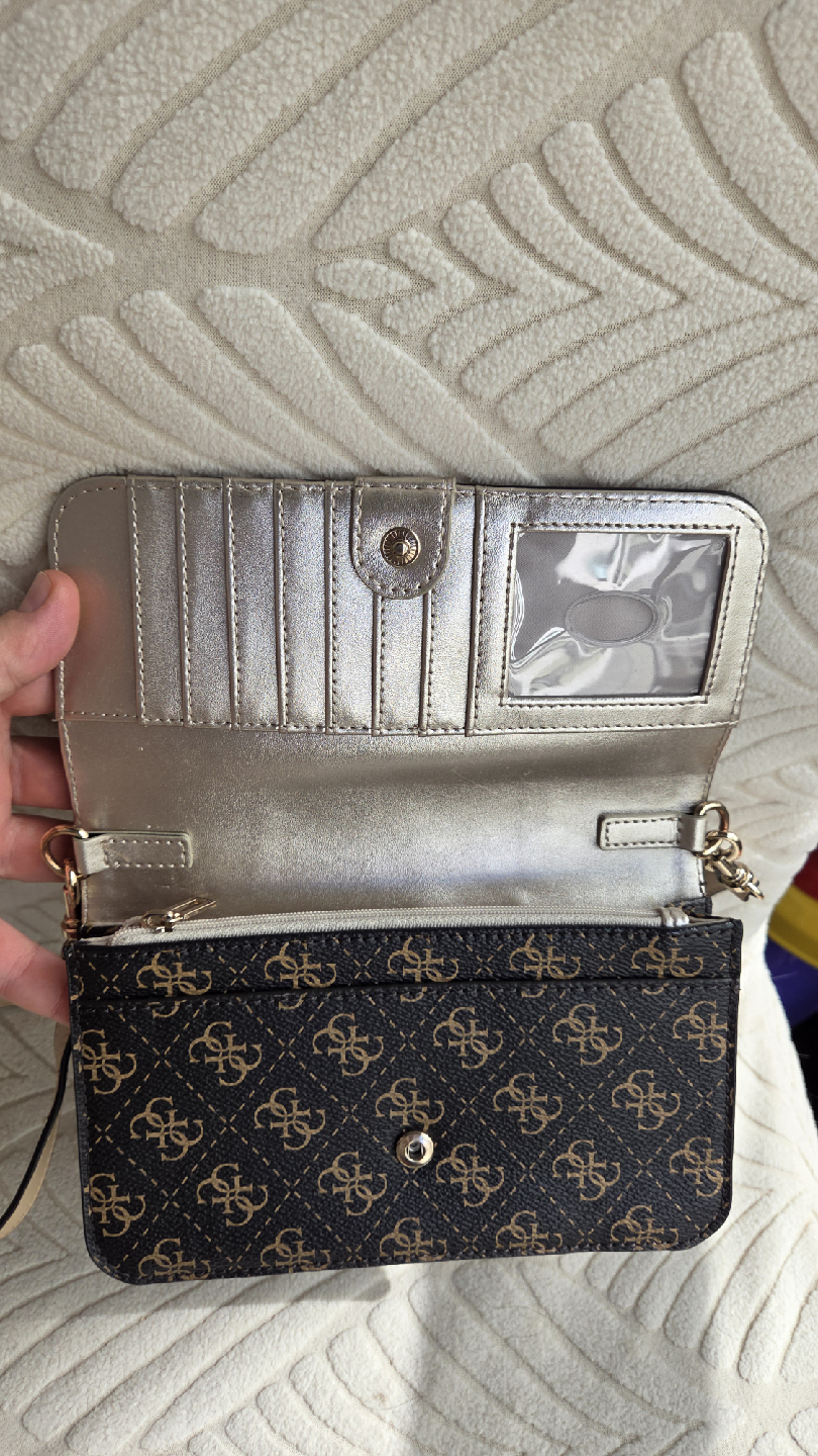 Guess Brown Patterned Crossbody Bag - photo 2