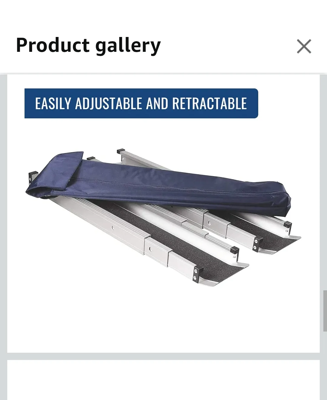 Portable & Adjustable Wheelchair Ramp - 3-5ft image indicator(8)