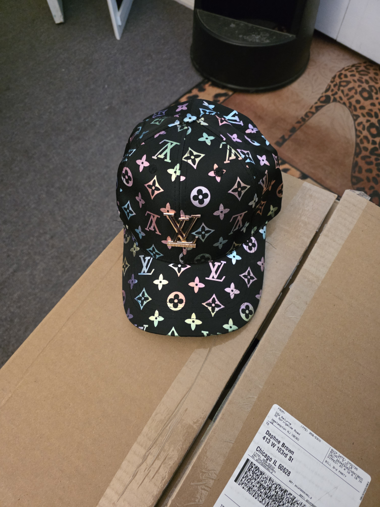 Louis Vuitton Black Monogram Cap