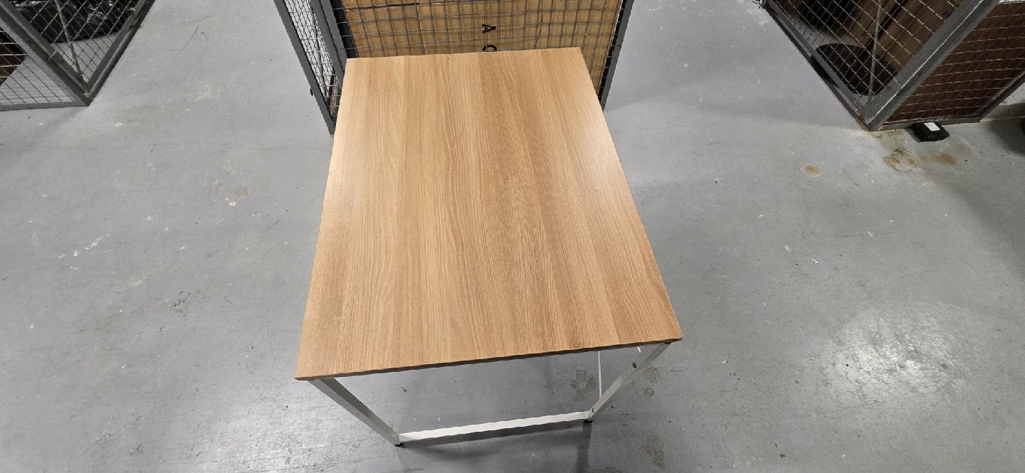 Wood Top Metal Frame Table