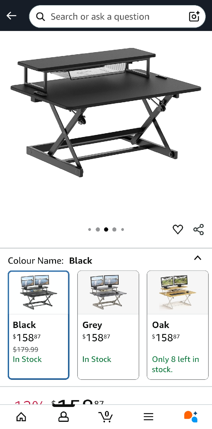 Standing Desk Converter - Black - photo 4