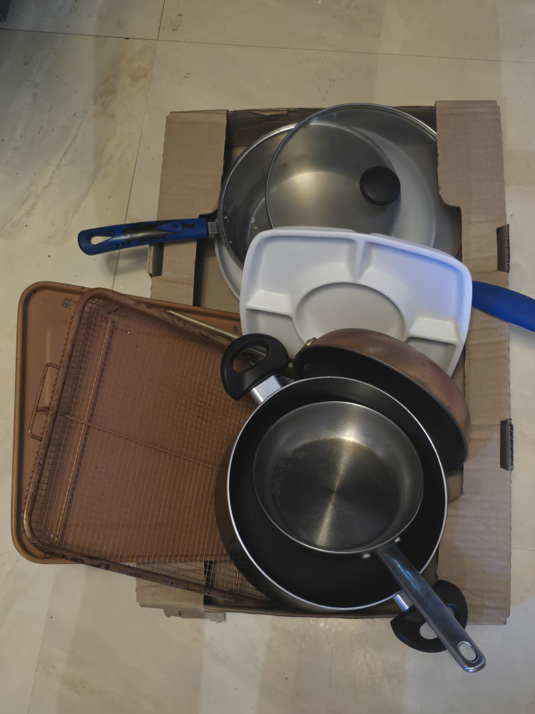 🧡Mixed Pots, Pans, and Baking Sheet Set