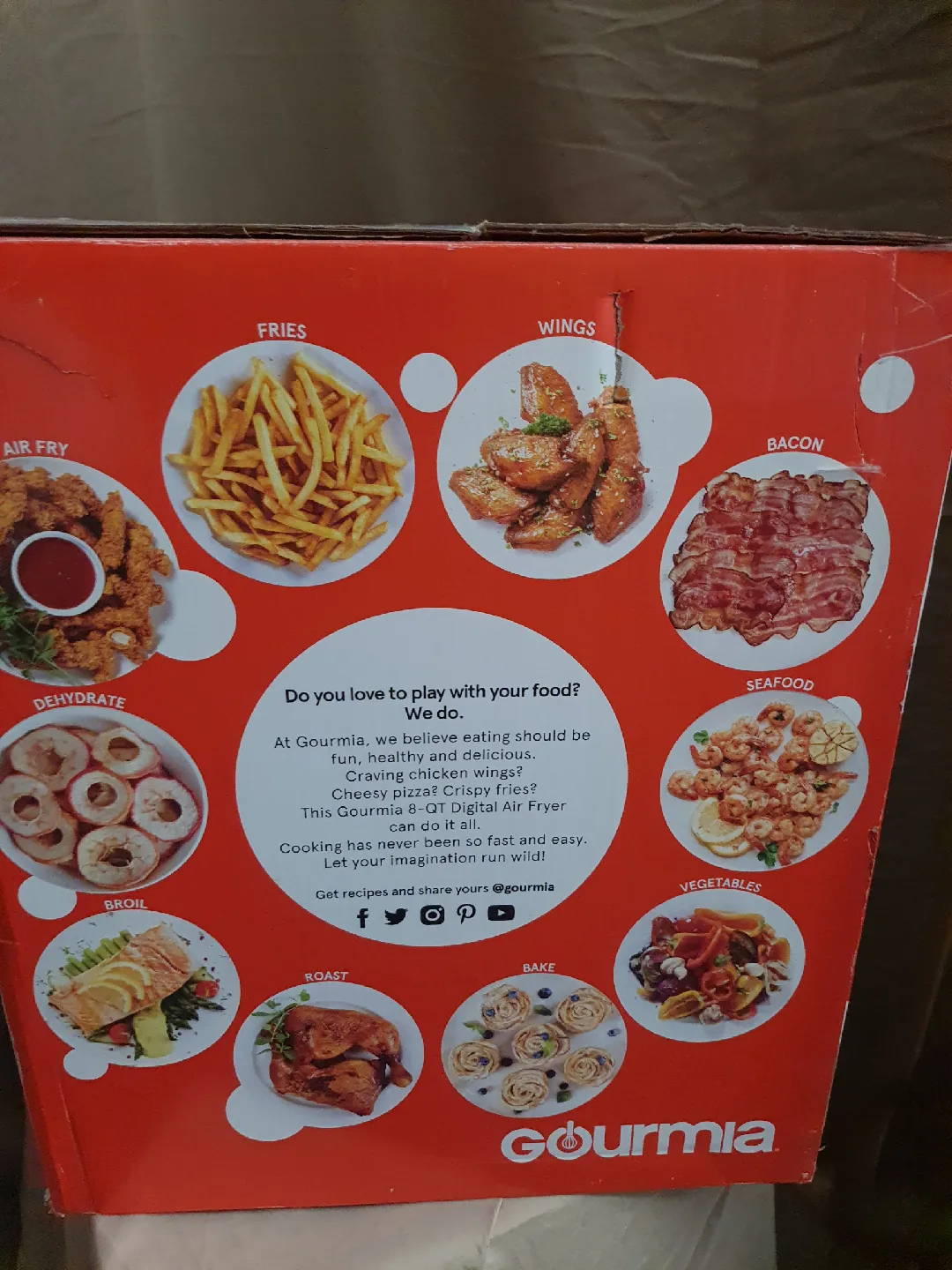 Gourmia 8-QT Digital Stainless Steel Air Fryer image indicator(3)