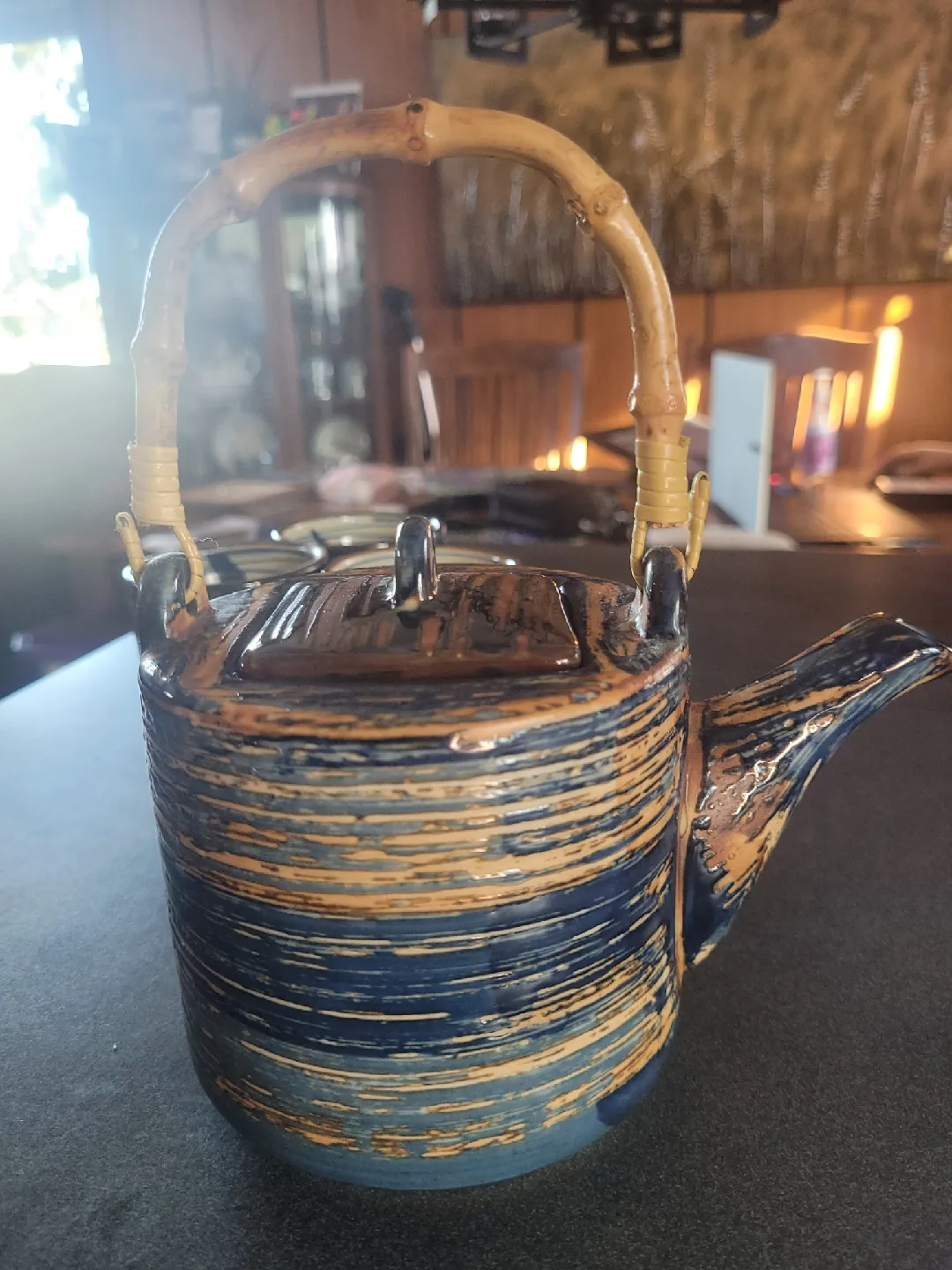 Ceramic Tea Set with Bamboo Handle image indicator(2)