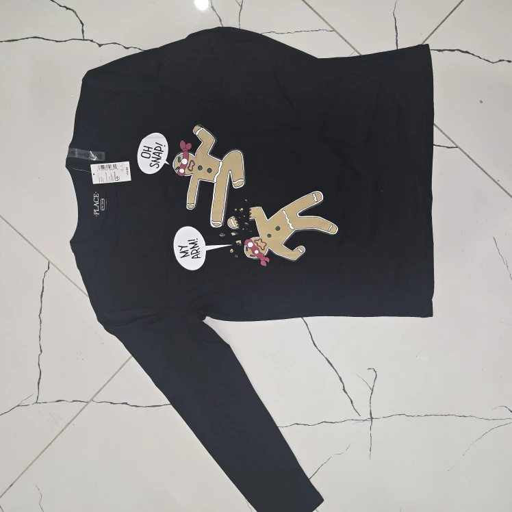 The Children's Place Black Long Sleeve Graphic Tee - L (10/12) - photo 3
