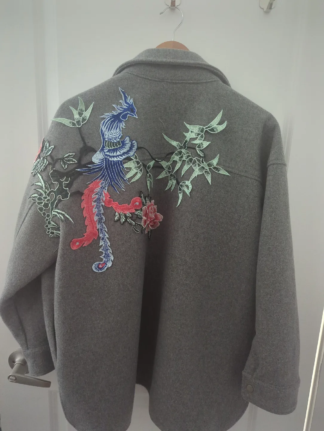 Grey Embroidered Jacket (XL) image indicator(2)