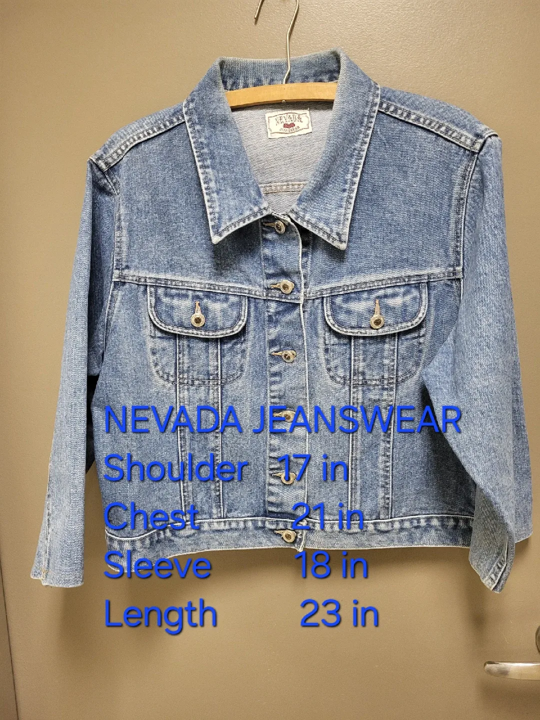 ​🛍️ Vintage Nevada Jeanswear Cropped Denim Jacket thumbnail