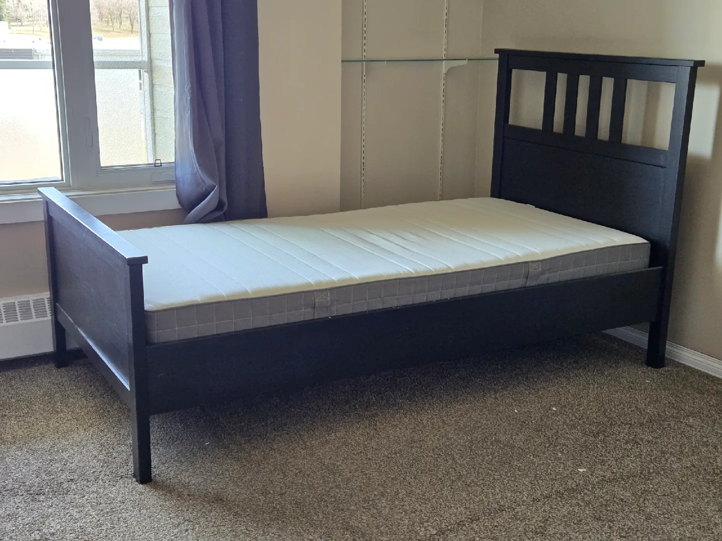 IKEA Twin Bedframe with Mattress