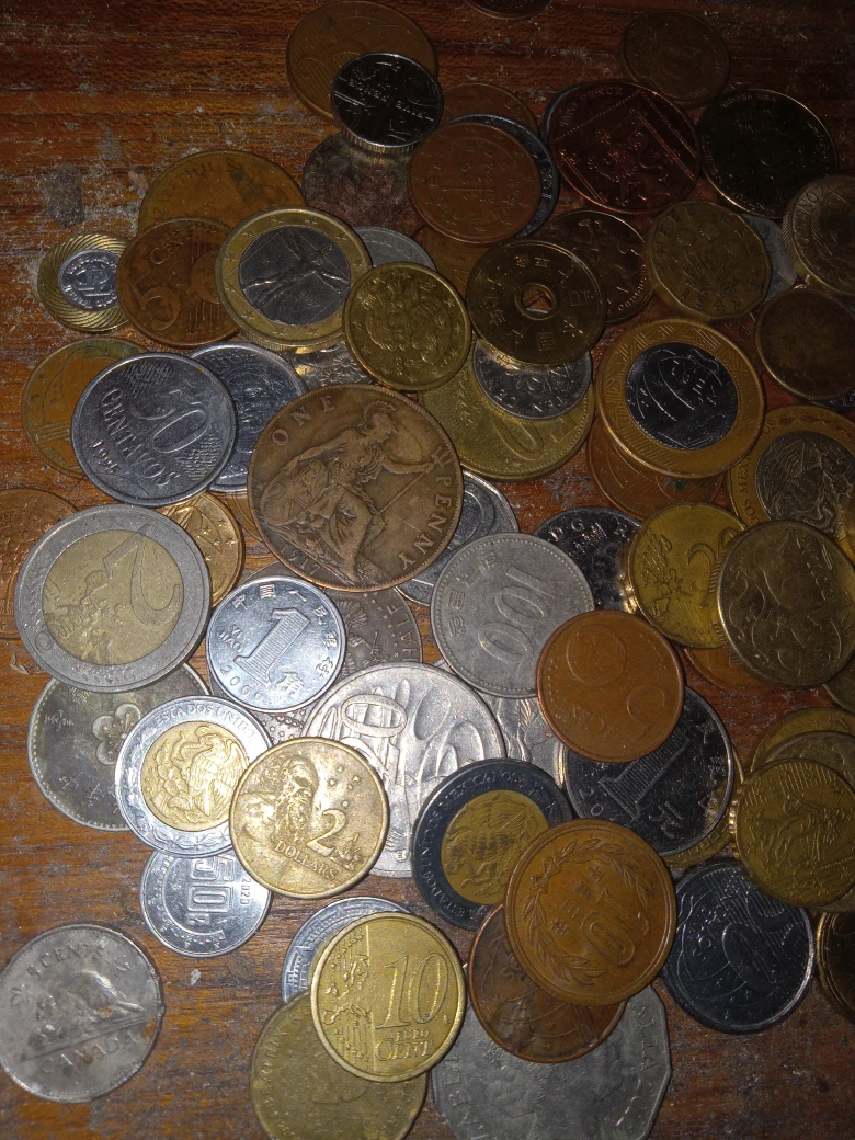 Coins from places.