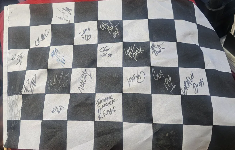 Signed Racing Checkered Flag thumbnail
