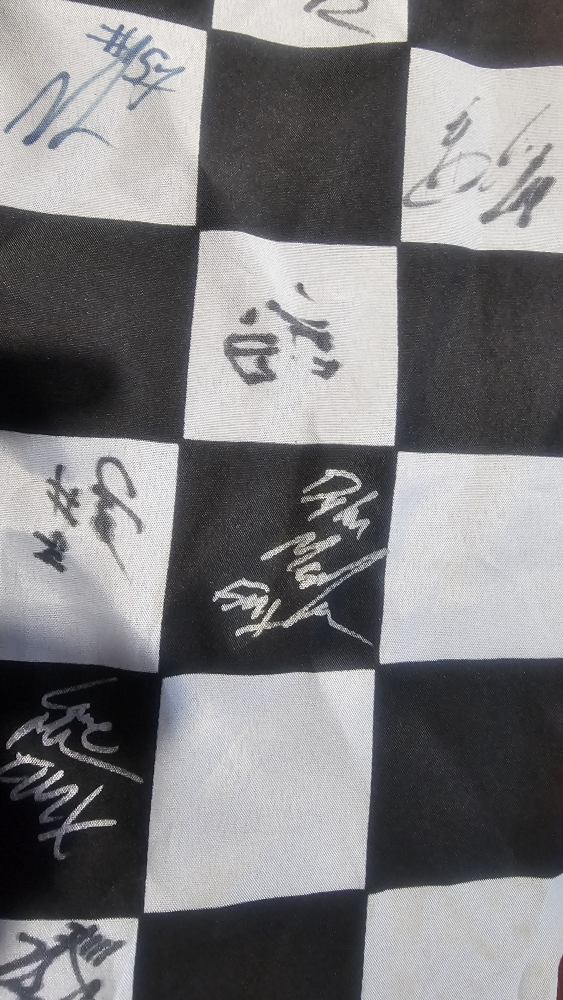 MONSTER TRUCK Signed Racing Checkered Flag - photo 2