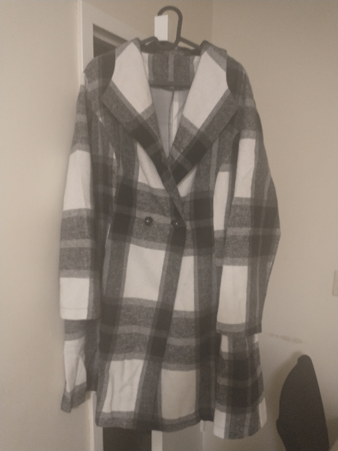 Plus Size Plaid Casual Jacket 3x