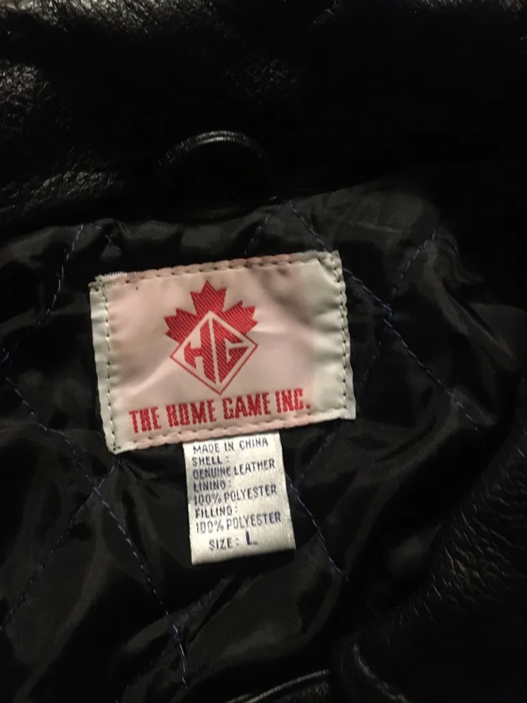 Vintage Rare Toronto Blue Jays Leather Jacket - Size L image indicator(2)