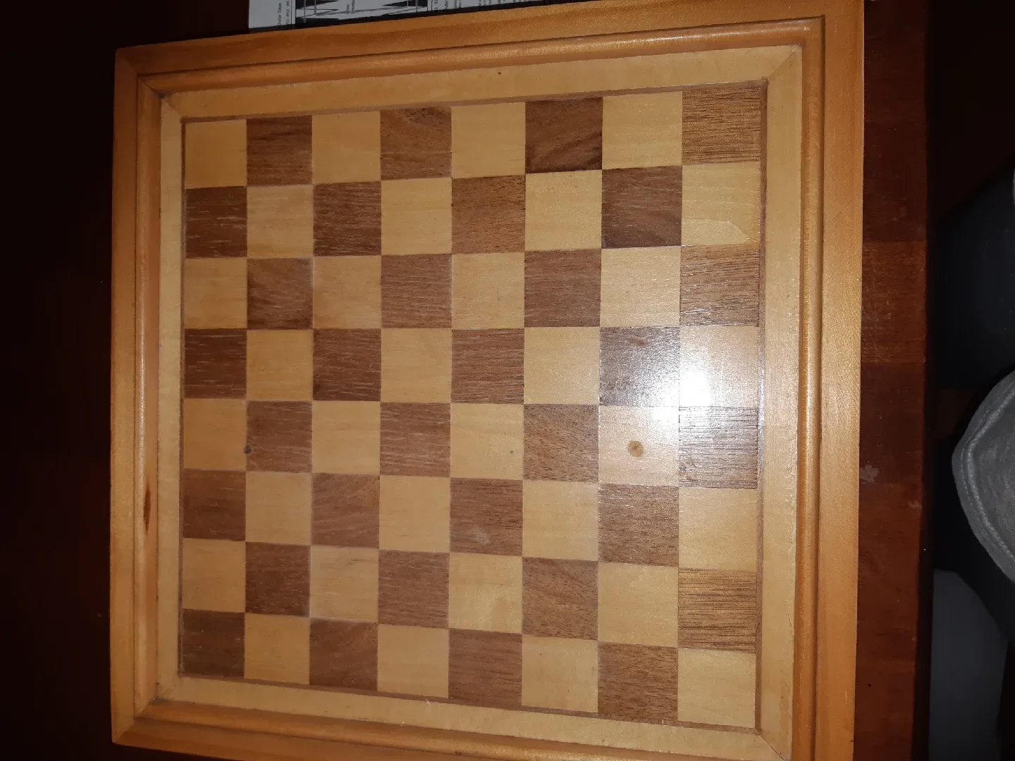 Wooden Chess, Checkers, Backgammon Game Set thumbnail