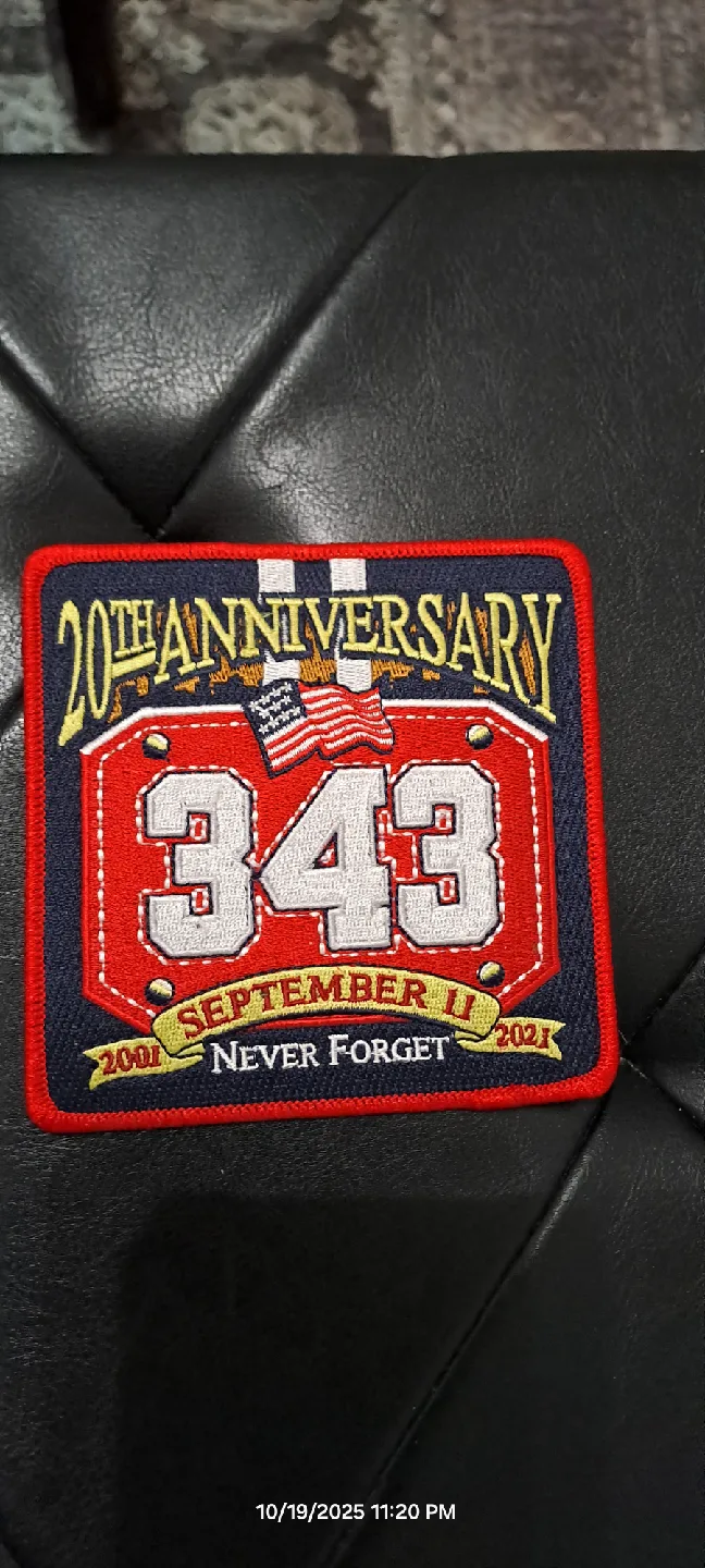 remembering 9/11 patches for jackets or clothing image indicator(3)