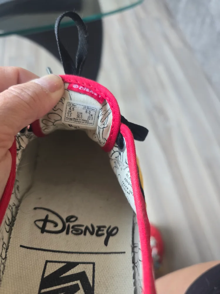 Vans Disney Mickey Mouse Shoes - Size 6 US Women's image indicator(4)