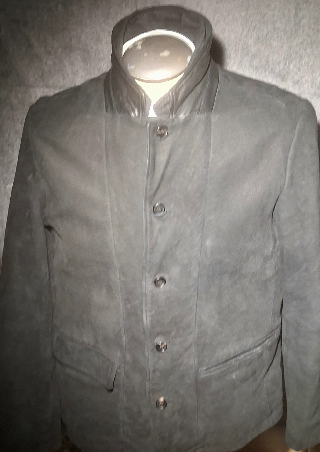 AllSaints Survey Double Layered Waxed Suede Blazer - XL - photo 5