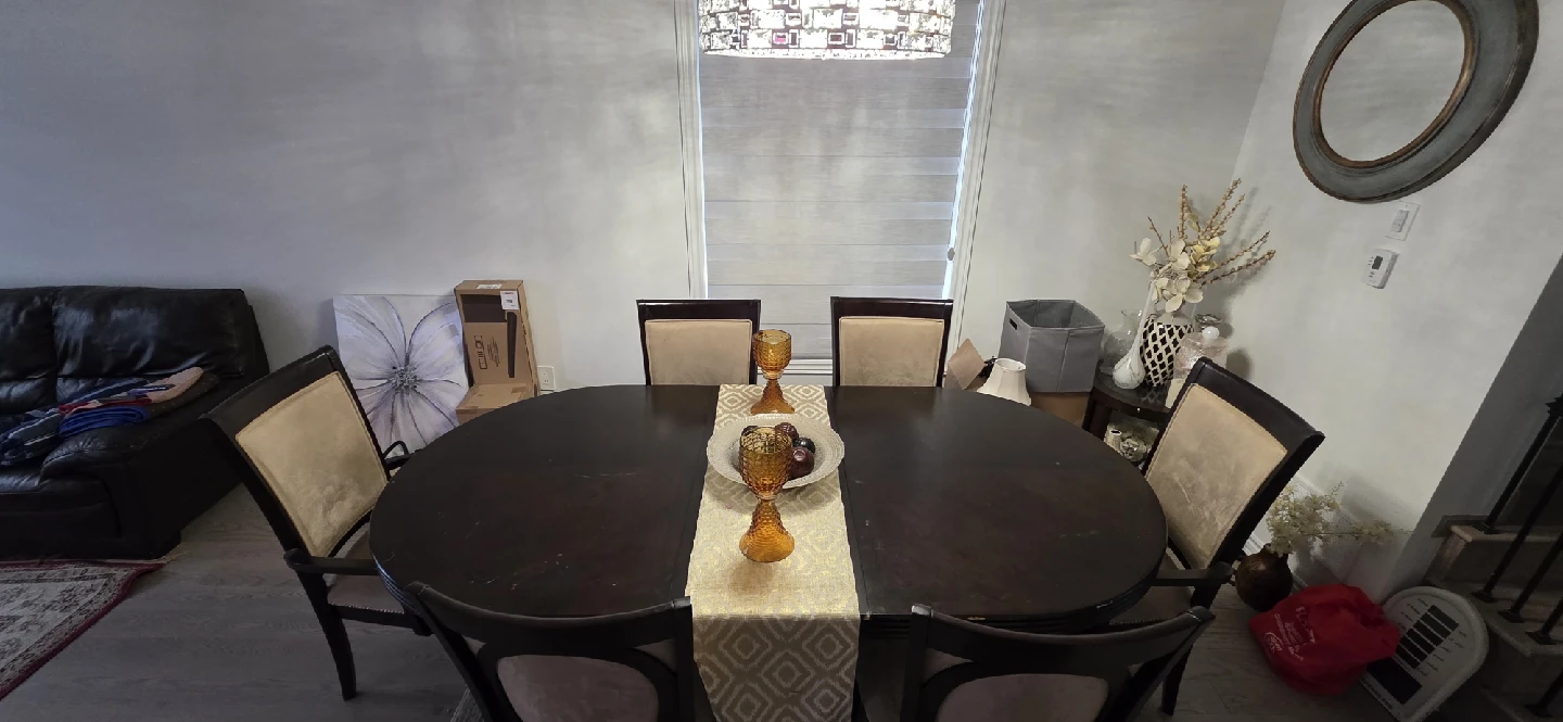 Dining Table with Six Chairs