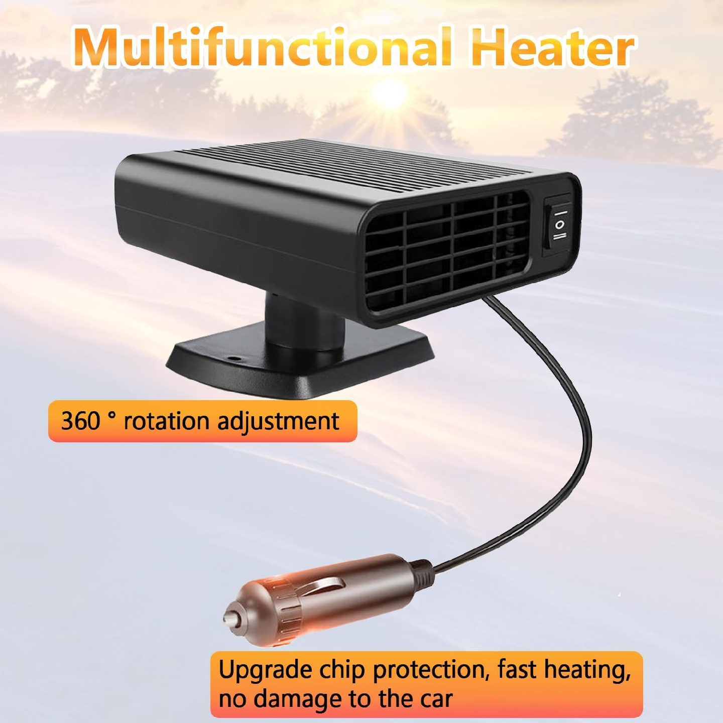 Car Heater, 12V Car Heaters for Vehicle Anti-Fog Plug - photo 3