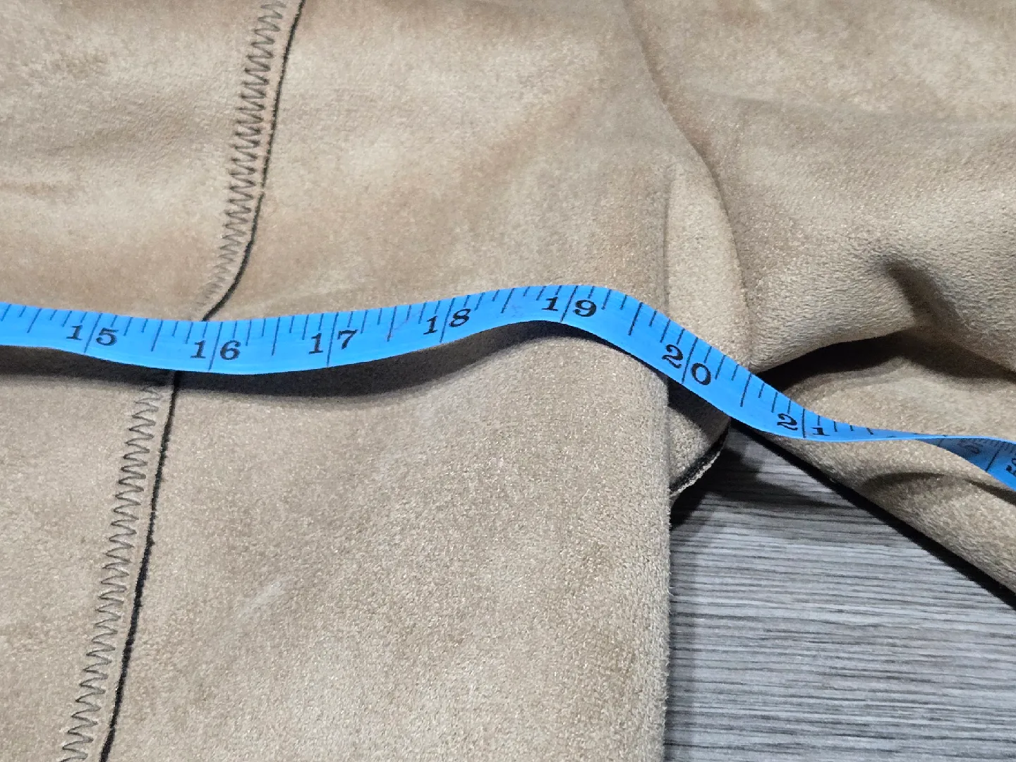 Tower by London Fog Beige Faux Suede Jacket - Size M image indicator(6)