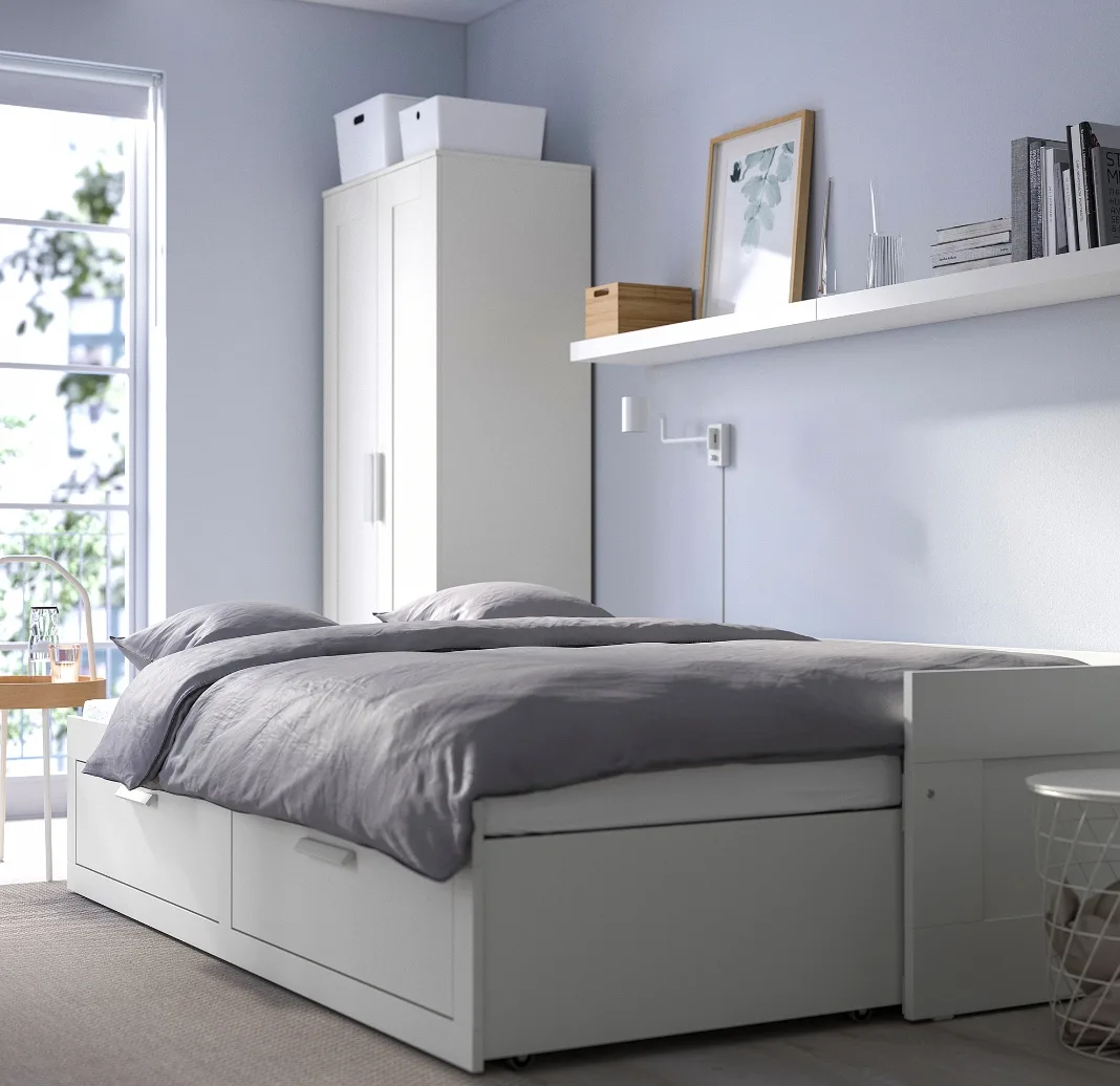 IKEA Brimnes Daybed with 2 Drawers - White image indicator(4)