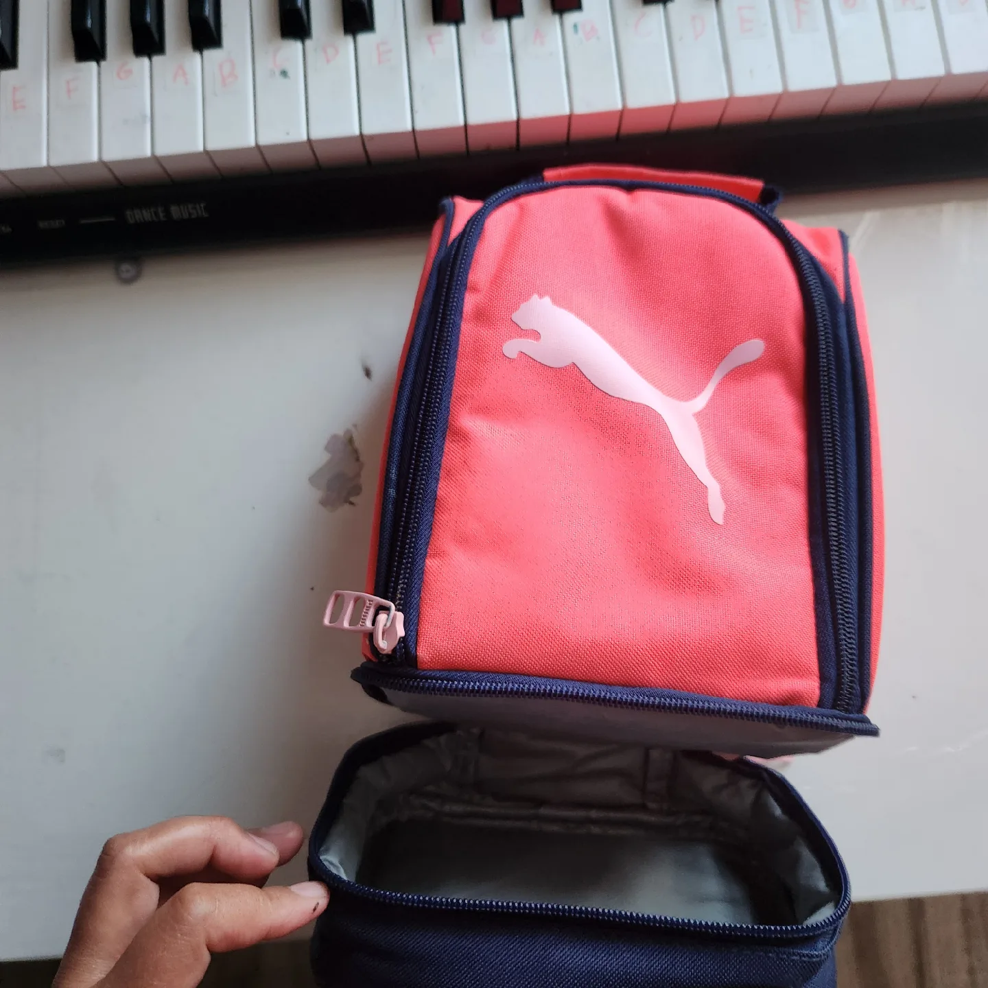 Puma Pink & Navy Lunch Bag image indicator(2)
