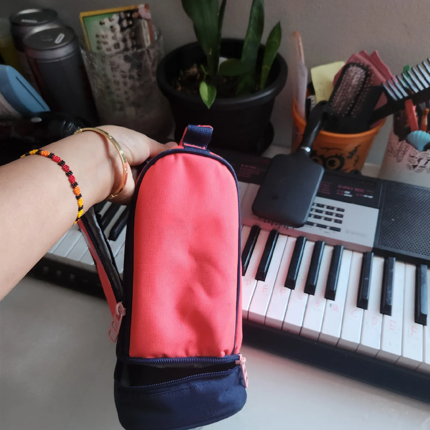 Puma Pink & Navy Lunch Bag image indicator(5)