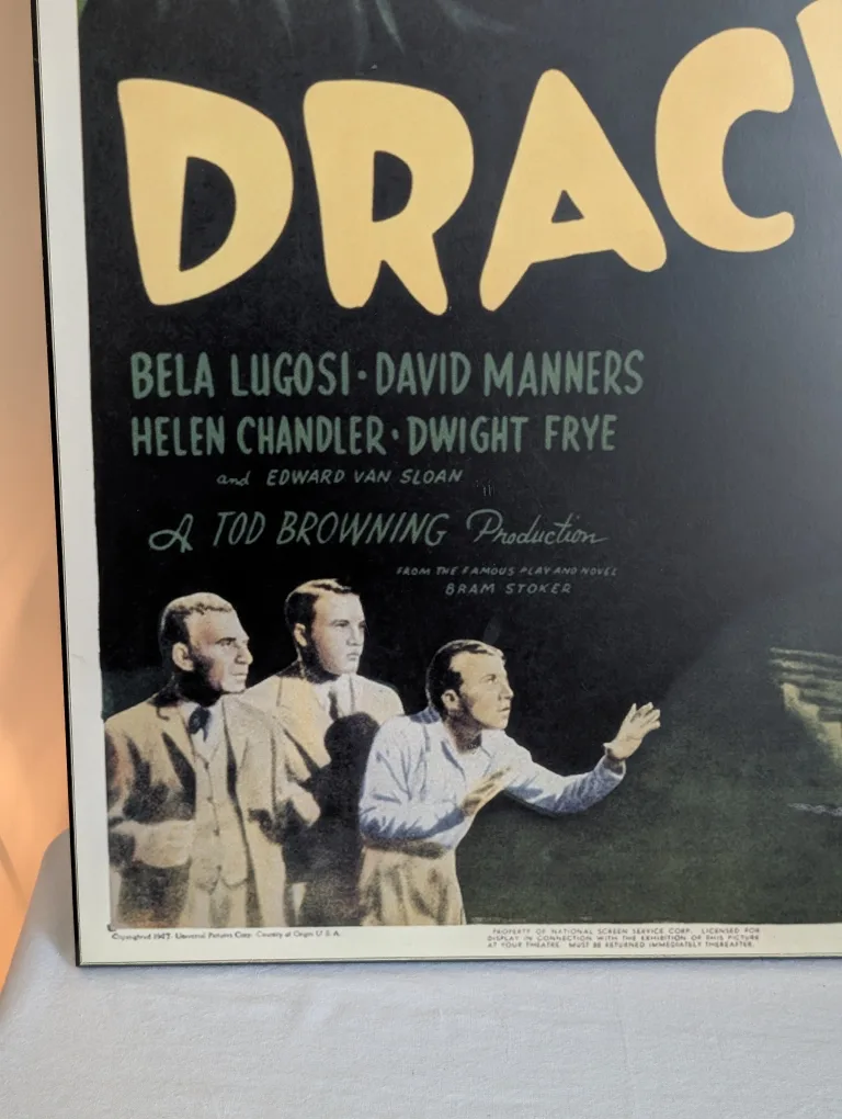 Vintage Dracula Movie Poster Plaque image indicator(5)