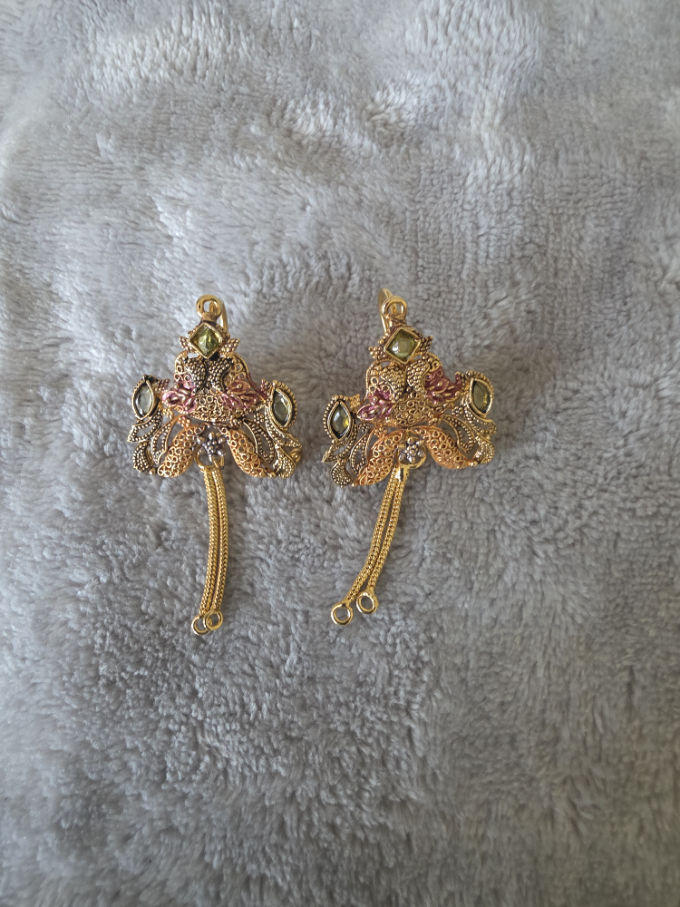 Gold Tone Necklace and Earring Set - photo 2