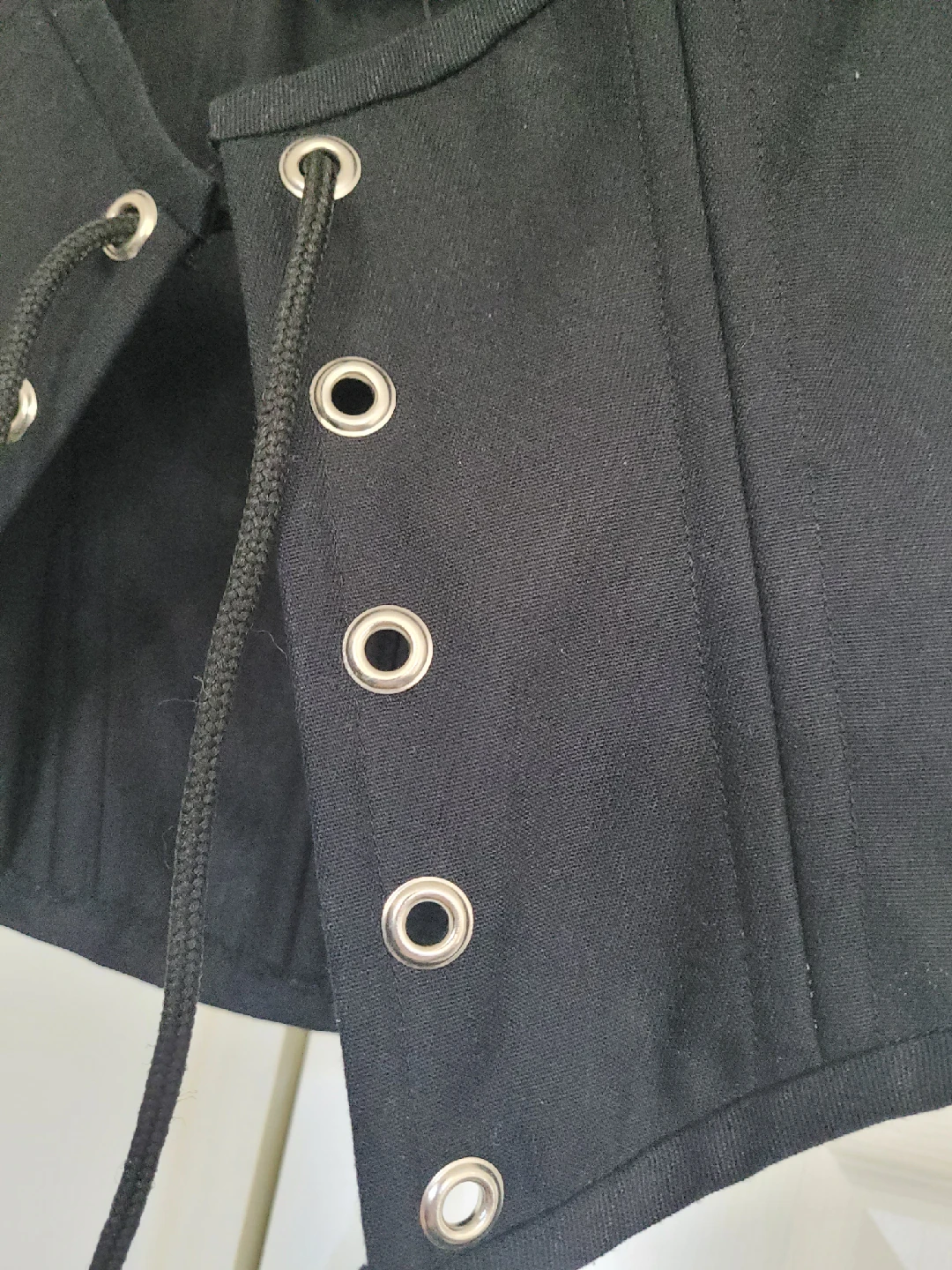 Medieval Black Lace-Up Vest - photo 2