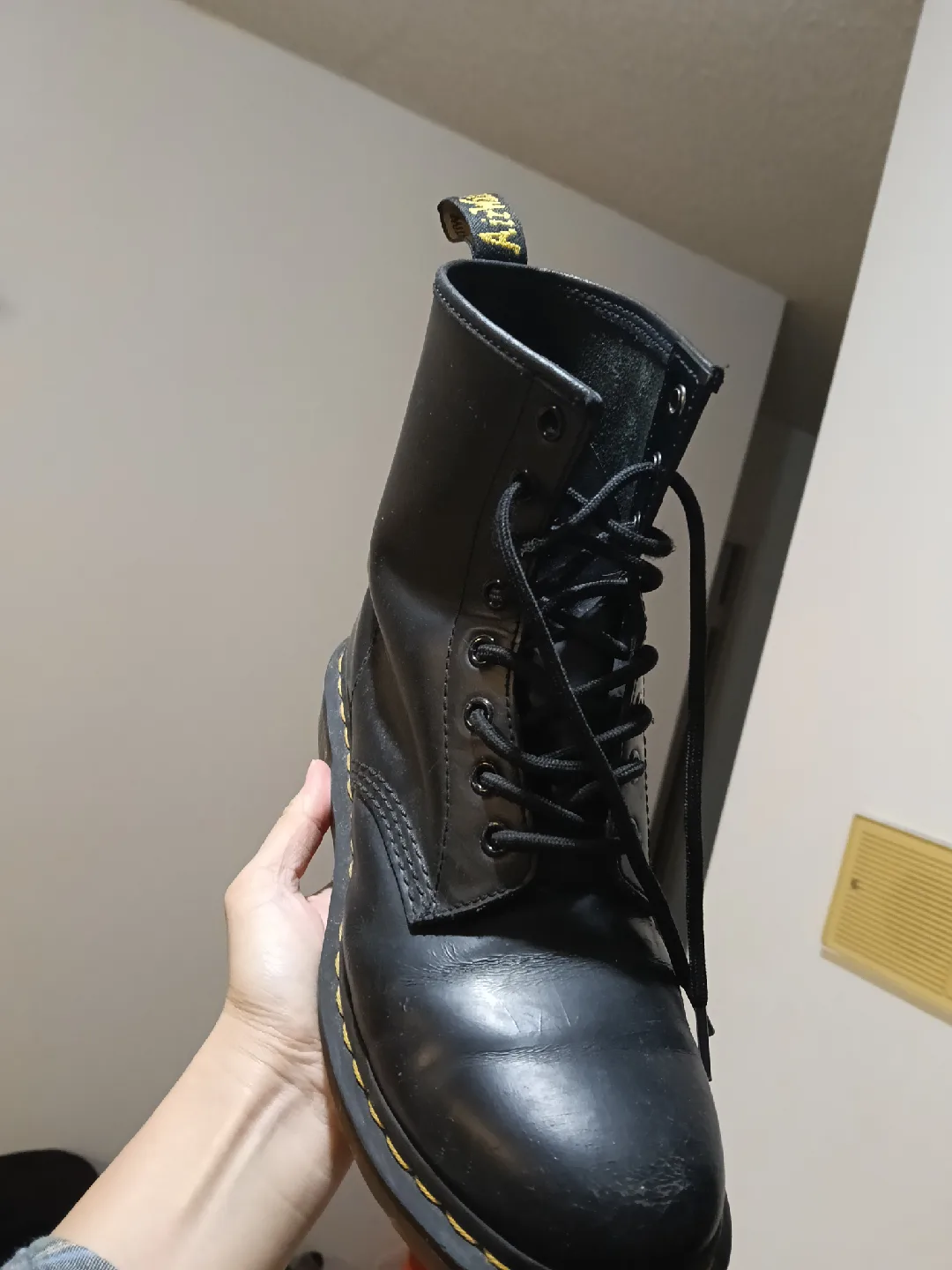 Dr. Martens Black Leather Boots thumbnail