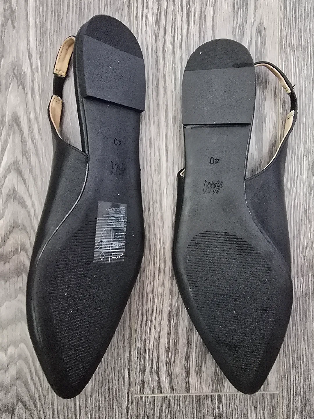 H&M Black Slingback Flats - Size 40 image indicator(3)