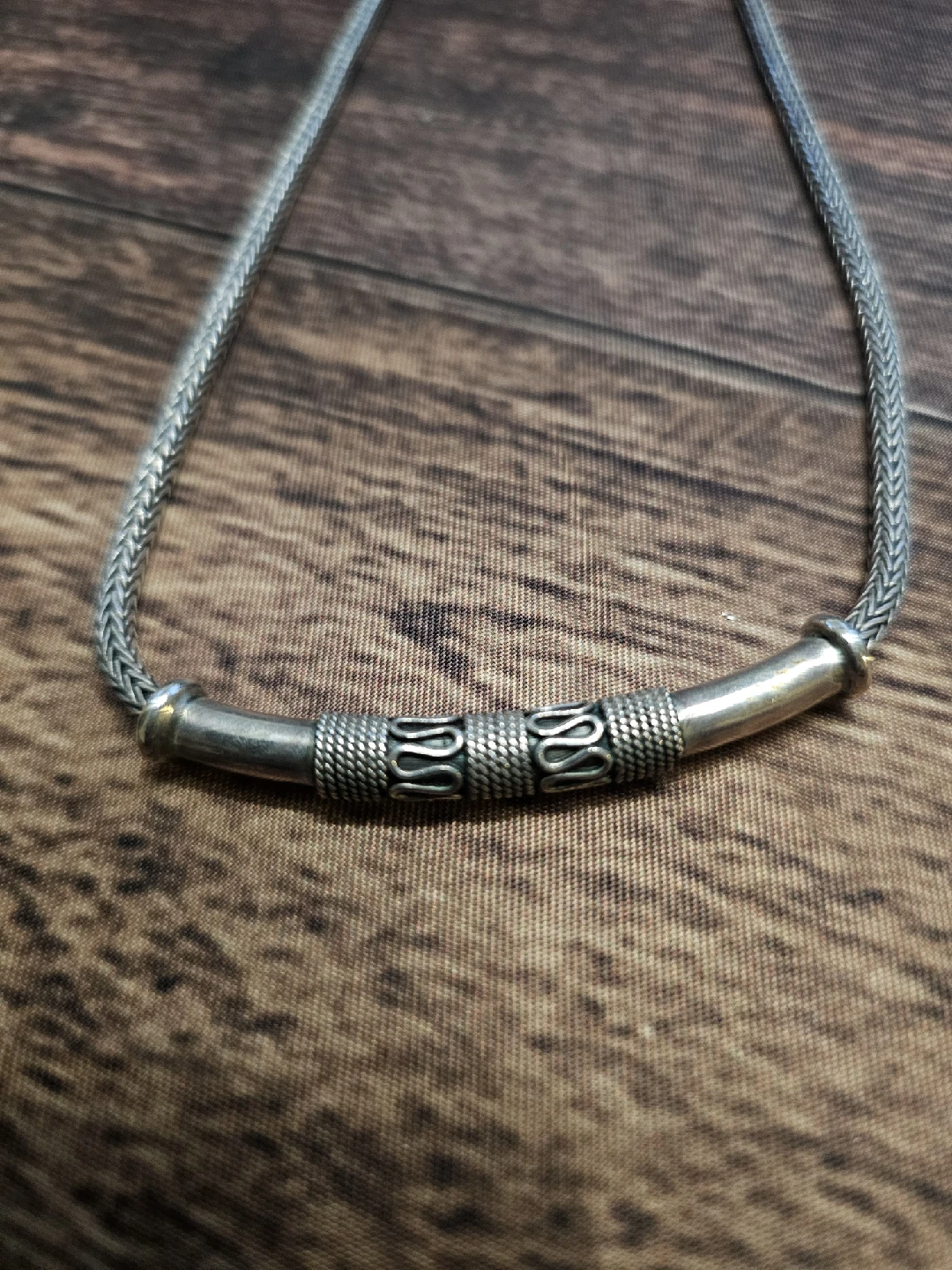 Silver Necklace Stamped 925 Italy - photo 2