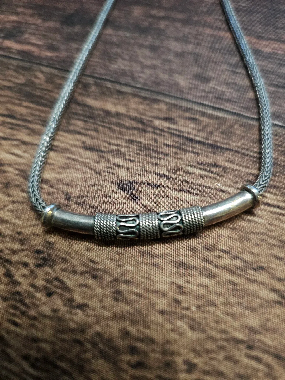 Silver Necklace Stamped 925 Italy image indicator(2)