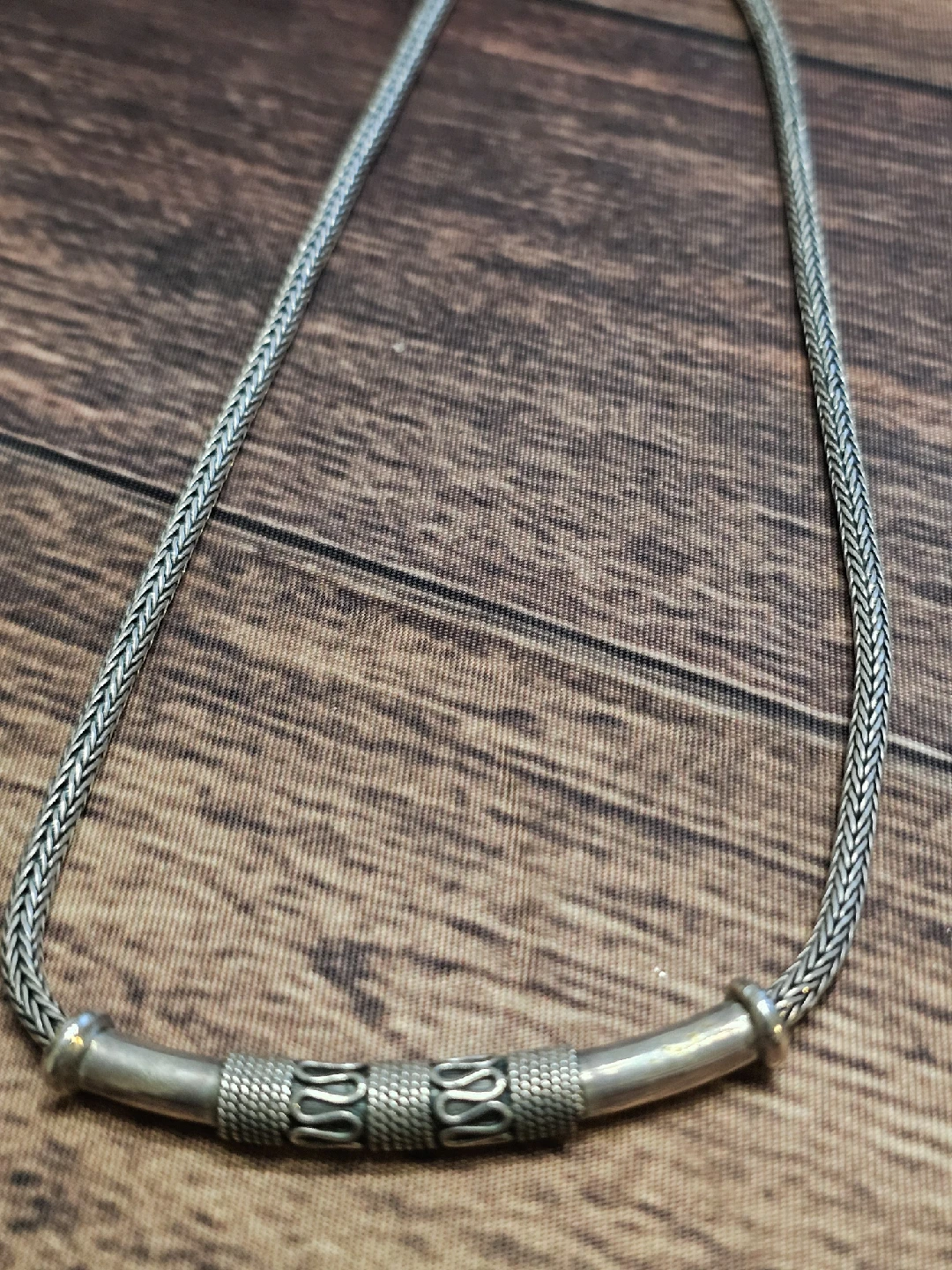 Silver Necklace Stamped 925 Italy - photo 3