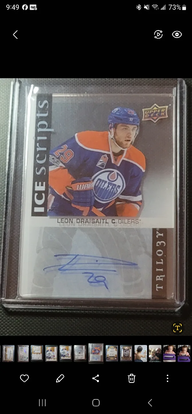Leon Draisaitl Autographed Hockey Card thumbnail