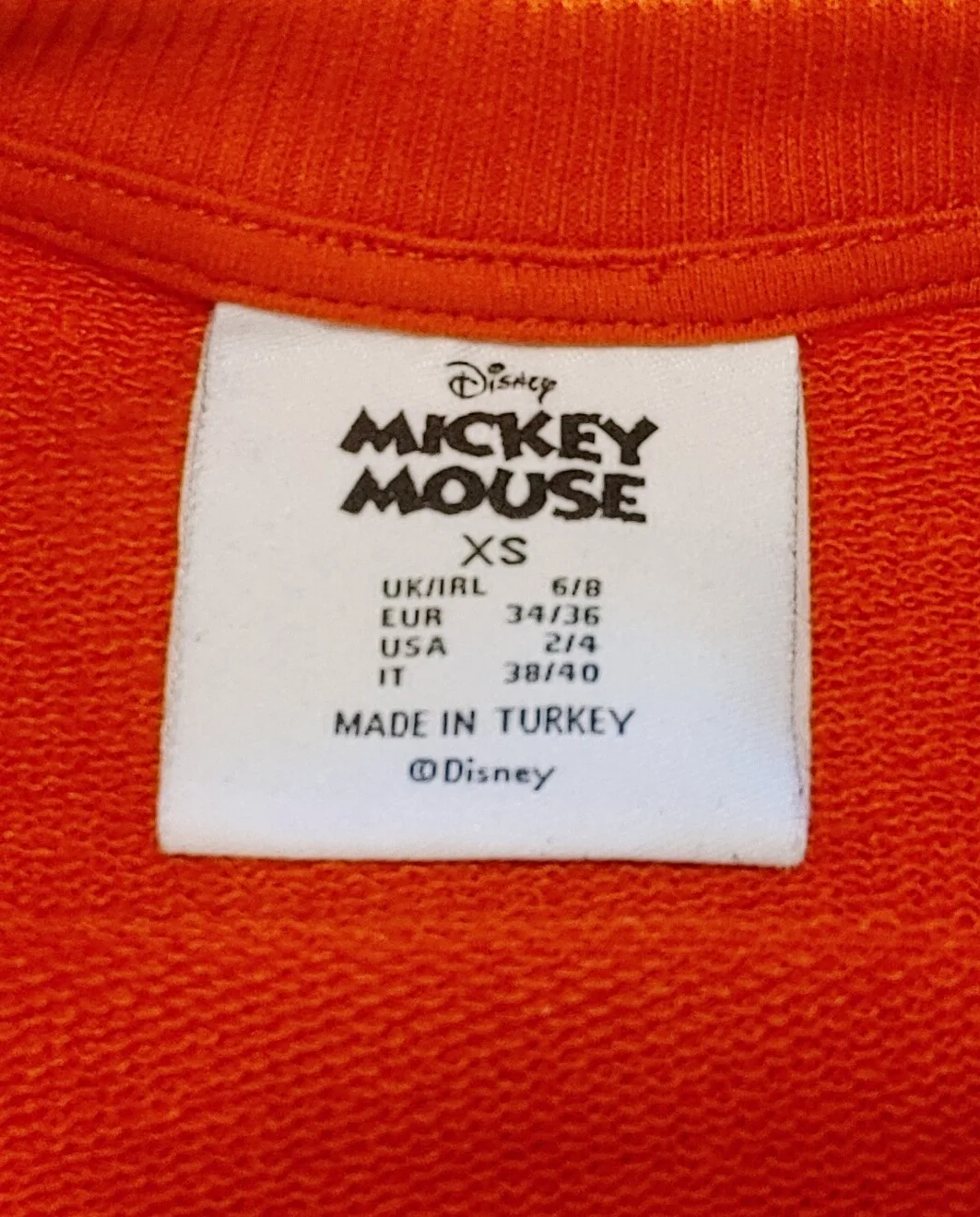 Disney Mickey Mouse Red Sweatshirt image indicator(7)
