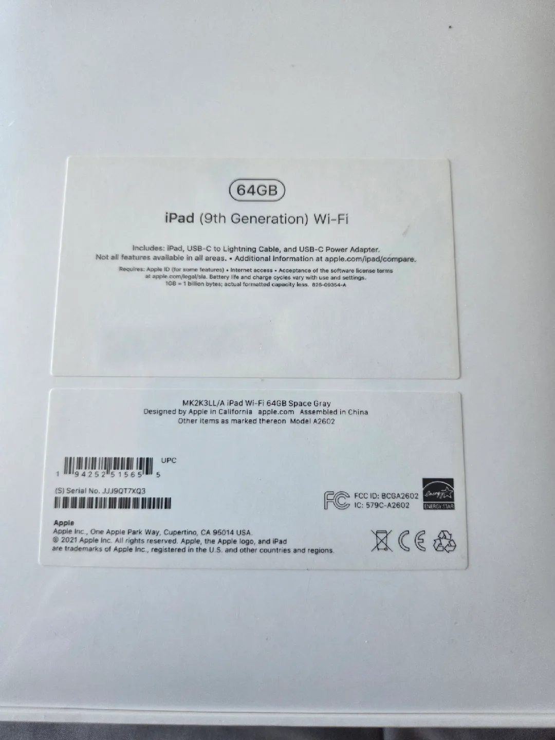 New Apple iPad 9th Gen 64GB Space Gray image indicator(2)