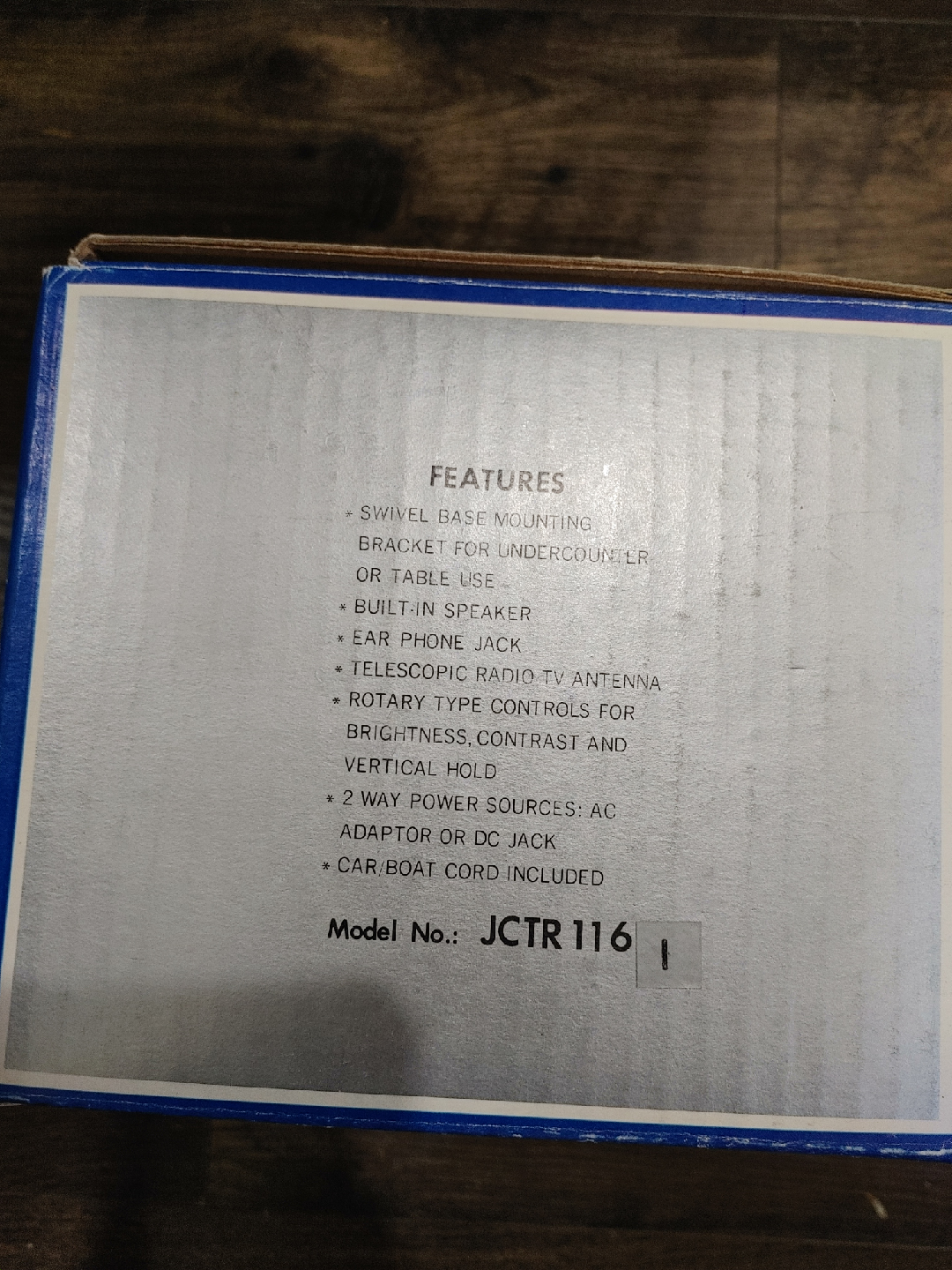 🧡RARE VINTAGE CITIZEN 4.5" B & W TELEVISION & AM/FM RADIO NEW - photo 5