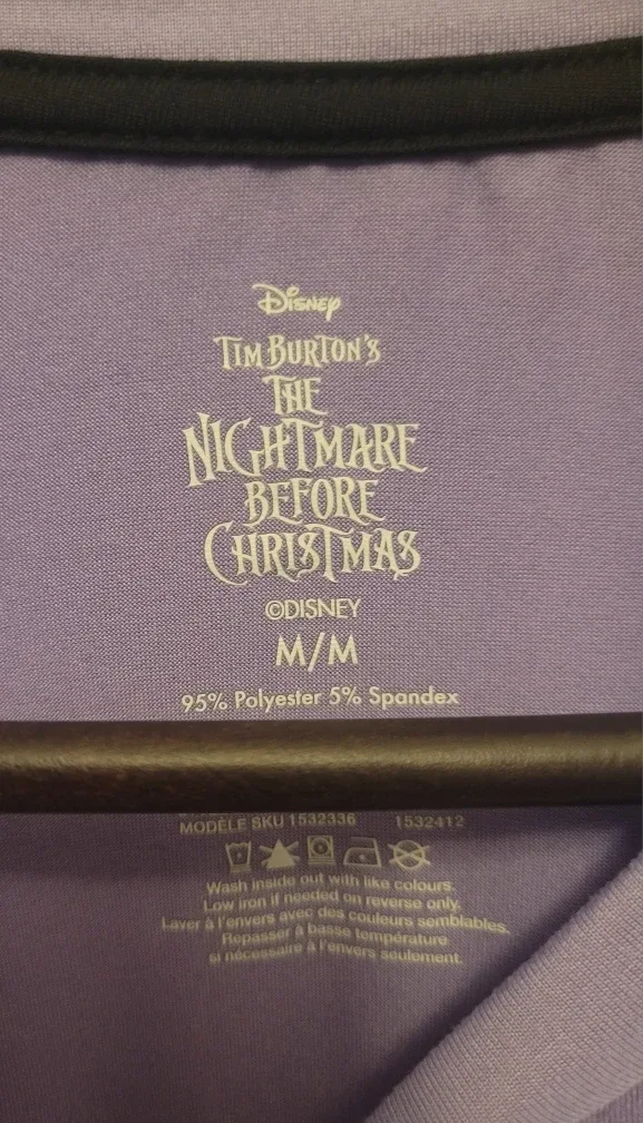 Halloween Nightmare Before Christmas Leggings & Shirt Set (M) image indicator(2)