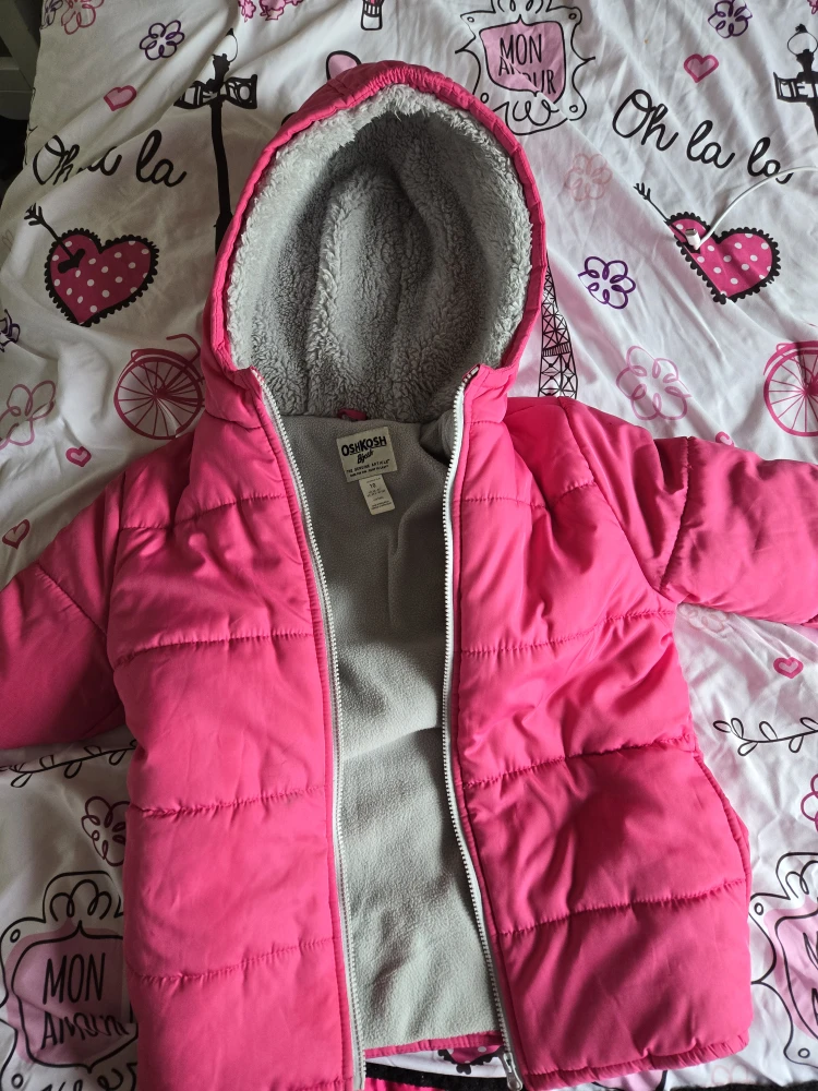 OshKosh B'gosh Pink Puffer Jacket - Size 10 years