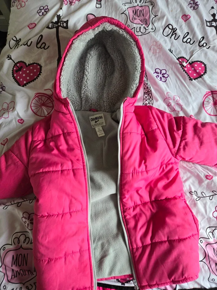 OshKosh B'gosh Pink Puffer Jacket - Size 10 years thumbnail
