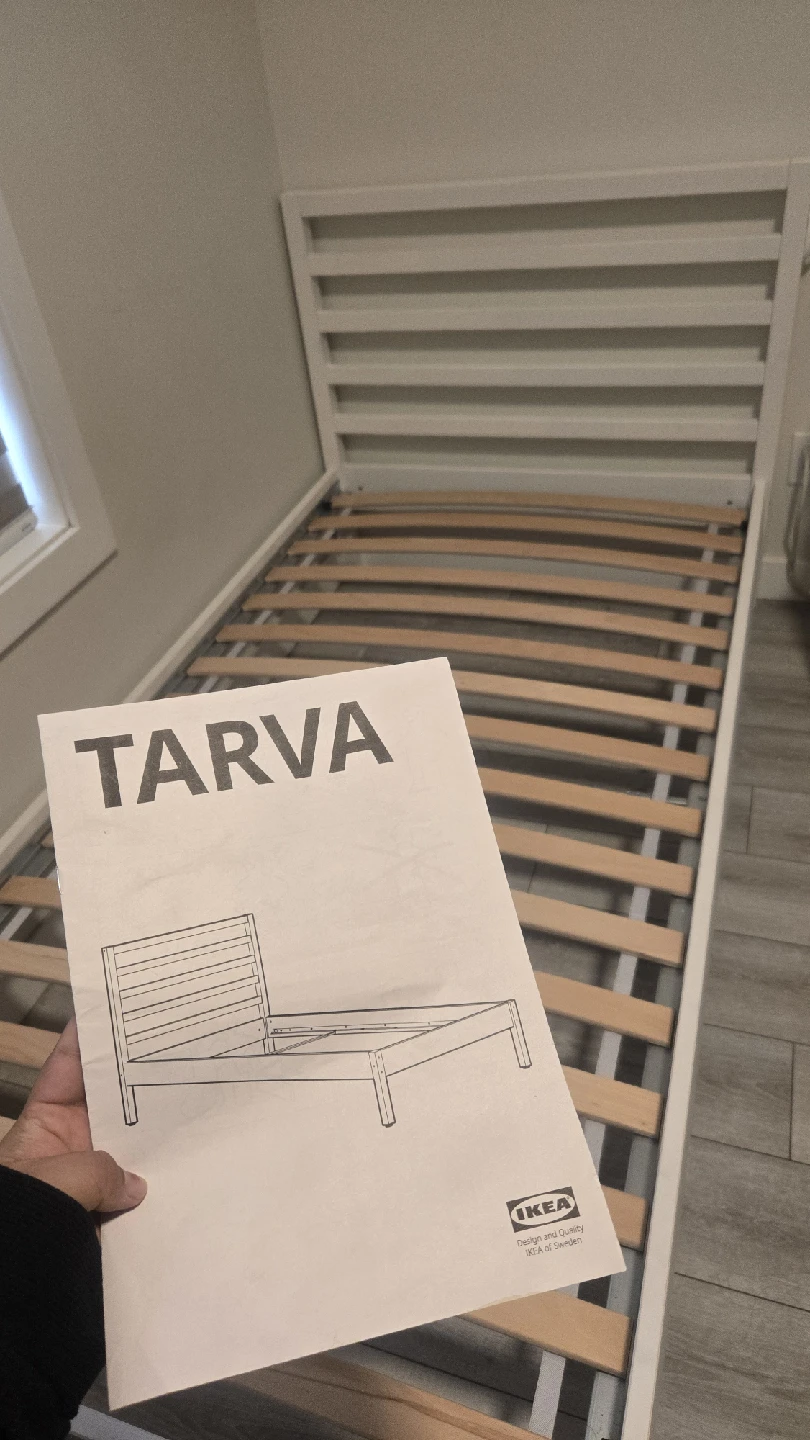 IKEA Tarva White Twin Bed Frame