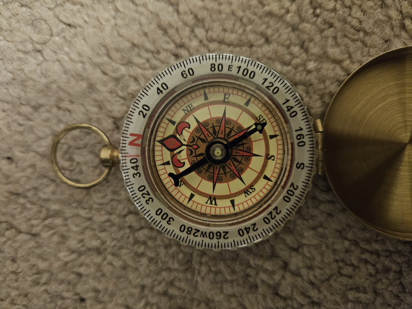 Vintage Brass Compass - photo 2
