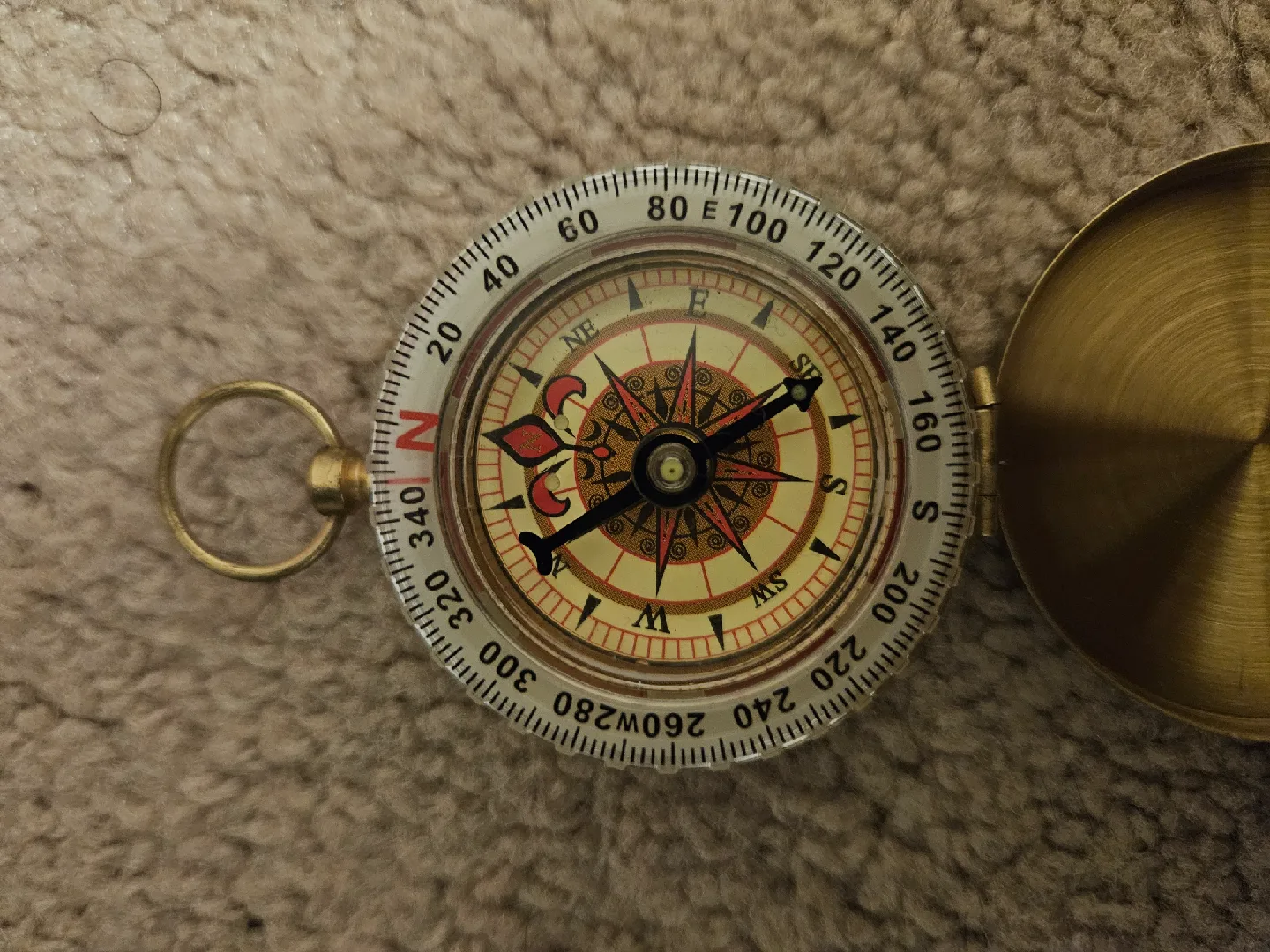 Vintage Brass Compass image indicator(2)