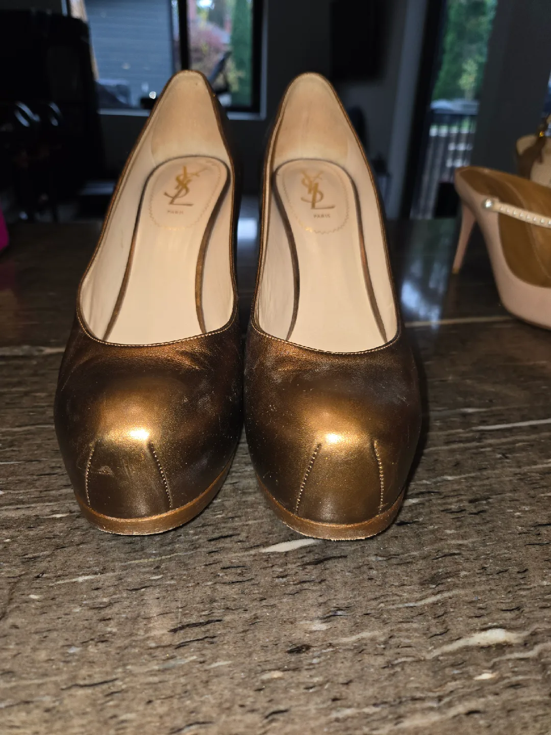 YSL Bronze Heels image indicator(3)