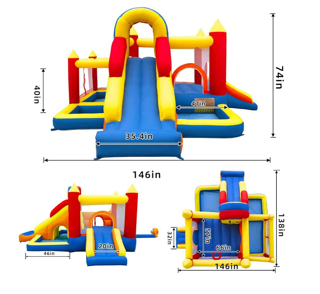 Umbalir Inflatable Castle Bouncer with Slide - photo 3