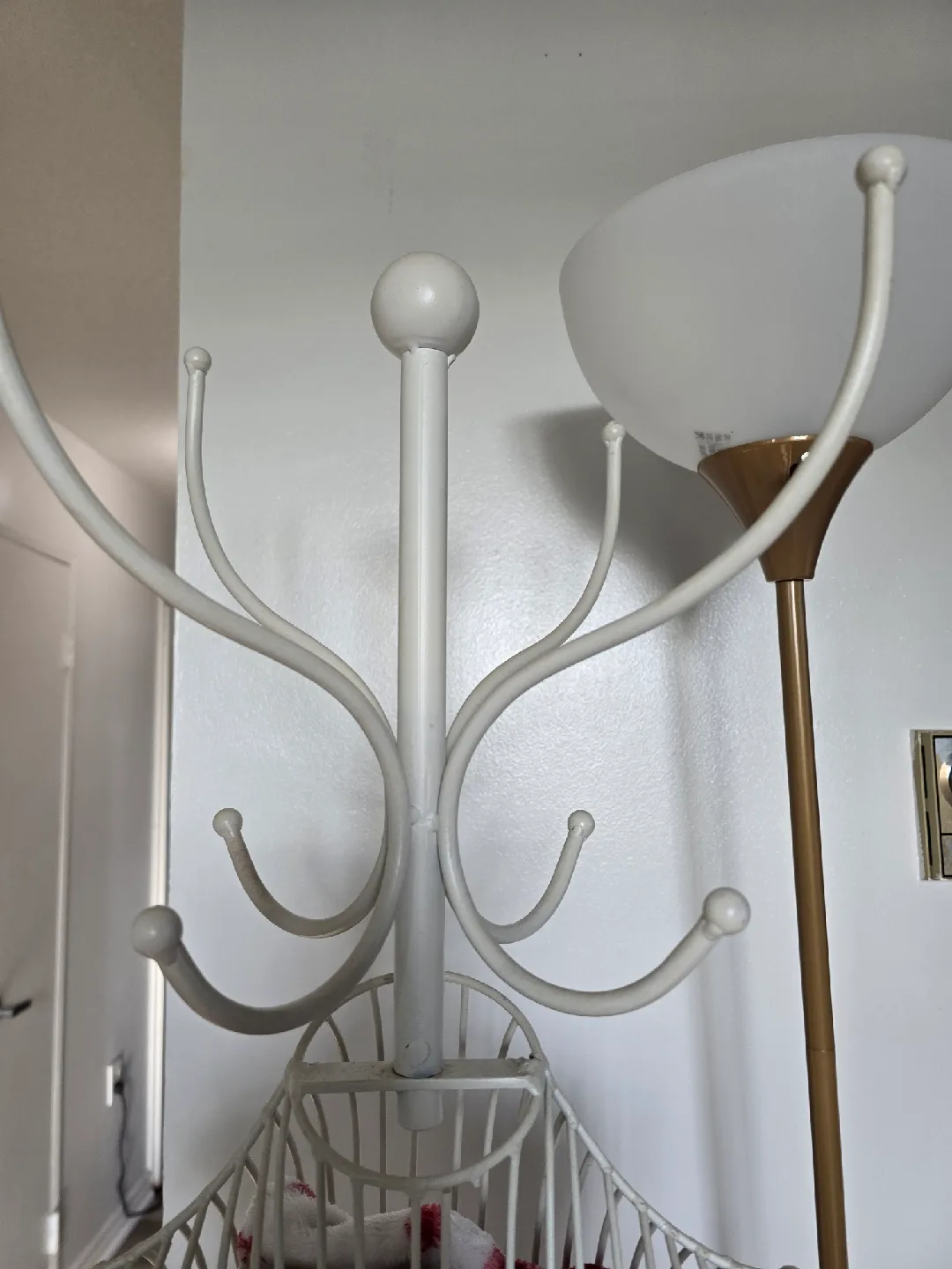 White Metal Mannequin Coat Rack Stand image indicator(9)